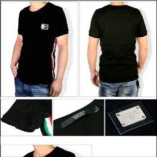 新品☆GIANIBARBATO 半袖Tシャツ M 黒 イタリア製