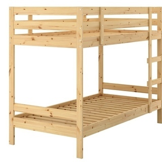 IKEA MYDAL（ミーダル）2段ベッド（パイン材・未塗装、無垢材）