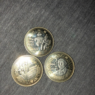 記念硬貨　青森県・愛知県・佐賀県　500円硬貨