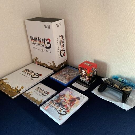 希少レアもの 未使用品 Wii 戦国無双３ トレジャーbox 専用コントローラー付きblu Ray 戦国無双sp 真田の章のオマケ付き じゅん プロフ必読 神戸のテレビゲーム Wii の中古あげます 譲ります ジモティーで不用品の処分