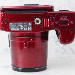 人気のコンデジ○可愛いレッド○WiFi転送可能○ニコン P510 安心のゆう