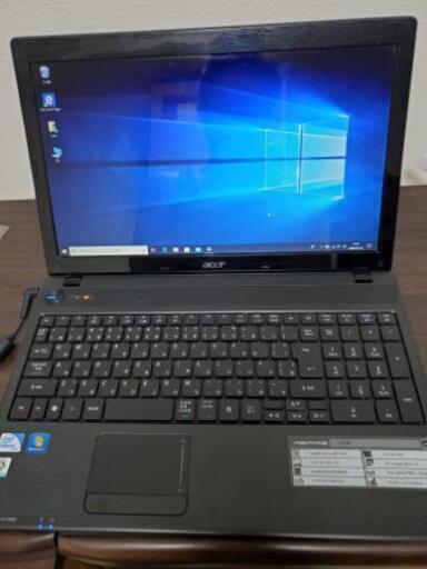 ほぼ傷なしで超美品！Acer中古ノートパソコン15.6インチ　（Windows10Home）　特典で新品マウスつけます