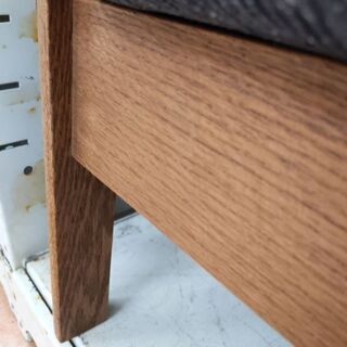 0513-16 ソファ ヴィンテージスタイル フェザークッション オーク材 165幅 福岡城南片江