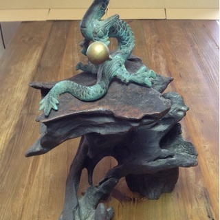 龍｣の開運置物&骨董木台・私はこれで・・・(離島を除く・