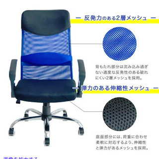オフィスチェア ハイバック 5色有り