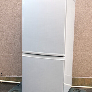 28】 17年製 シャープ 137L 2ドア 冷凍冷蔵庫 SJ-D14C-S つけかえ