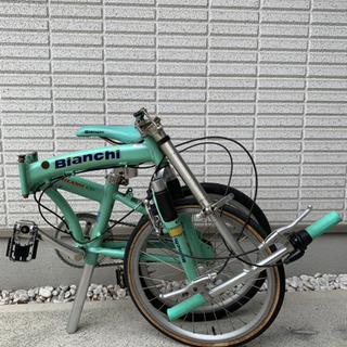 【中古品】Bianchi ビアンキ折りたたみ自転車 MILANO-CD 20インチ３段変速