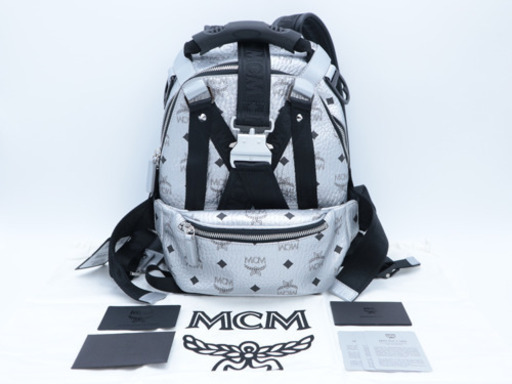 《MCM/バックパック》MUK9SJV23 シルバー 袋 冊子 Sランク 未使用品