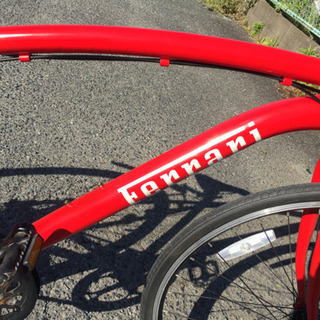 お話中　フェラーリ クロスバイク　赤 28インチ  自転車 Ferrari ギア7段 福岡市
