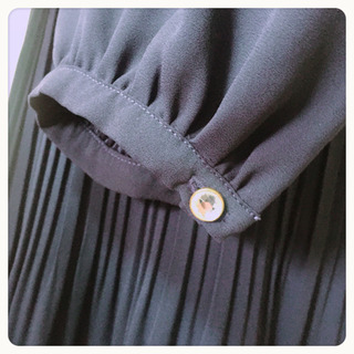 ご購入者様決定[Tremium]とろみ素材ワンピース濃紺色LサイズOK細やか