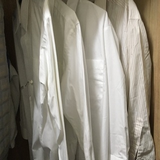 【交渉中】白系　メンズ　Yシャツ4枚 首回り42 Lサイズ