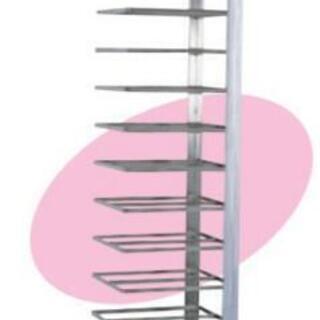 ステンレス 6取トンボラック 両面 22枚差し 天板ラック