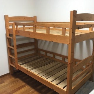 小さめ木製2段ベッド※引き取りに来てくれる方
