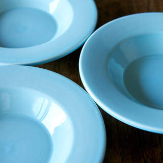 【お譲りします】CIBONE購入 うすブルーの素敵なお皿 3枚セット