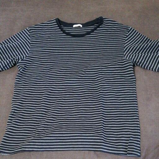 値下げ ジーユー Gu ポンチt 5分袖 ボーダー Cl あにやん 和光市のtシャツ メンズ の中古 古着あげます 譲ります ジモティーで不用品の処分