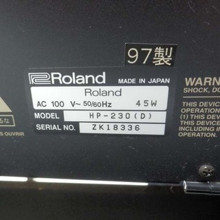 電子ピアノ ローランド 1997年製 HP-230 イス付き Roland ジャンク品 