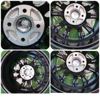 ①【新品未使用】セレブロSC-5社外14インチブラポリアルミホイール 一台分！ 
フィット、ヴィッツ、マーチ、スイフト、ノート？？