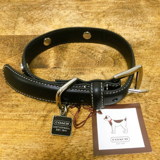 未使用品 COACH小型犬用 首輪２つ リード1本 箱付 | skvp.co.uk