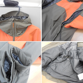 ▶スノボウエア上下セツト DAKIN ダカイン ウエア Lサイズ カーキ/オレンジ BILLABONG ビラボン ボトムス Lサイズ 緑系 ペイペイ対応 札幌市西区西野