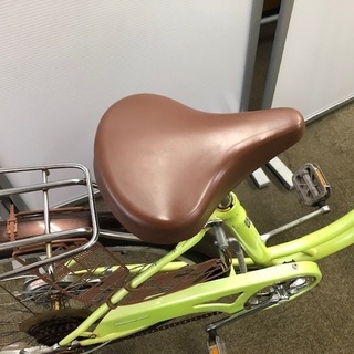 26インチ自転車 6速 オートライト【江戸川区内送料無料】ライトグリーン