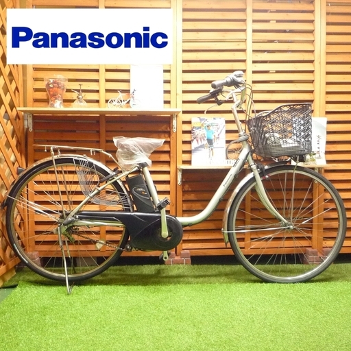 電動自転車 26インチ パナソニック ビビ TX 新基準 大容量8Ah 15年モデル 中古 Panasonic ViVi TX ●