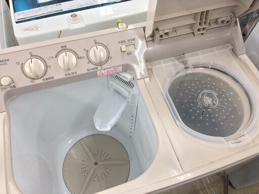 J286 日立 HITACHI 2層式洗濯機 PS-H45L 2019年製 クリーニング 動作確認済 5ヶ月長期保証