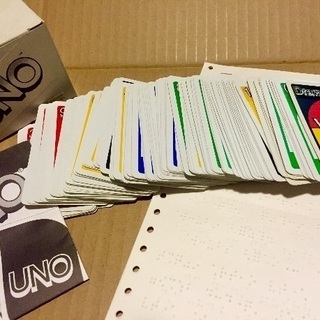 点字付きUNO ウノ カード 未使用保管品 点字遊び方説明書 バリアフリー ユニバーサルデザイン