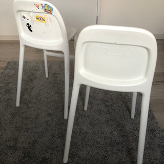IKEA 子供用椅子x2脚　ダイニングチェアx2脚