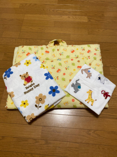 お昼寝布団 タオルケット 未使用の夏用おくるみの3点セット Hana 西向日の子供用品の中古あげます 譲ります ジモティーで不用品の処分