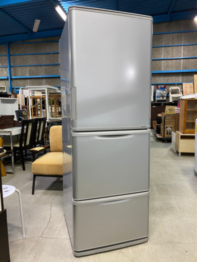 使い易いどっちもドア！配送可 SHARP ノンフロン冷凍冷蔵庫 SJ-WA35Y-S 350L 2014年製
