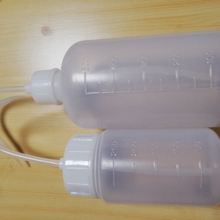 丸型洗浄瓶 スポイト瓶 500ml 250ml 2本セット