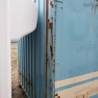 ＪＲコンテナ！物置、自転車小屋、バイク小屋に！両面開きなので、使い勝手は良いです！