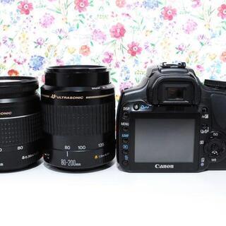 ★全国発送対応★交渉可★【初心者お勧め！】スマホ転送OK！Kiss X ダブルレンズ 望遠 セット