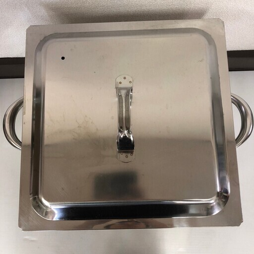ステンレス製 角型 蒸し器 2段タイプ 蒸し部2段 水槽1段 蓋 茶碗蒸し