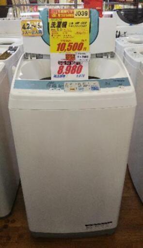J039★6ヶ月保証★5.0K洗濯機★HITACHI NW-5KR 2011年製★良品