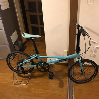 整備済み ビアンキ折りたたみ自転車 8速 トレビリオ ダホン