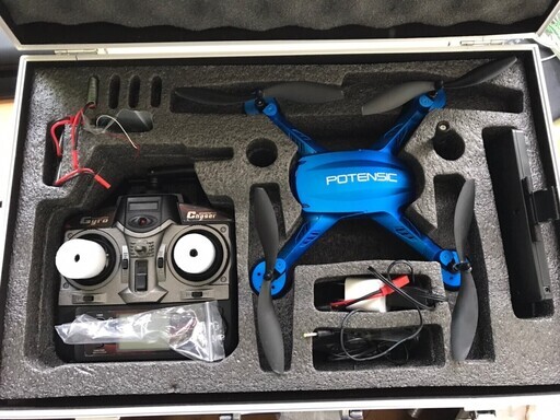 値下げしました　ポテンシック F181DH 4CH 6 Axis Gryo RC Quadcopter ドローン ブルー Potensic ハードケース付き です。