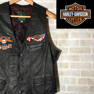 HARLEY DAVIDSON ハーレーダビッドソン レザーベスト samuelvidal