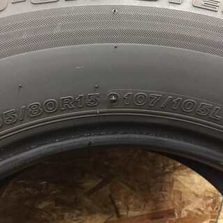 BS ECOPIA RD-613 STEEL 195/80R15 107/105L LT 15インチ 夏タイヤ 4本 2016年製 ハイエース等 (VTC179) クレジットカード QR決済可能