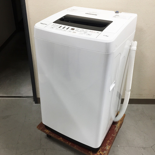『2年保証』 中古☆Hisense 洗濯機 4.5K 2017年製 洗濯機