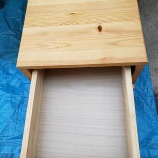 無印良品 MUJI 廃盤品 パイン材 デスク+キャビネット セット