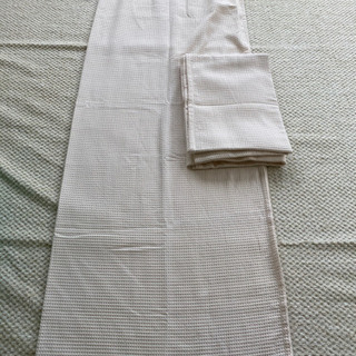 カーテン　110(裾幅140)×200センチ×2枚　ワッフル折　...