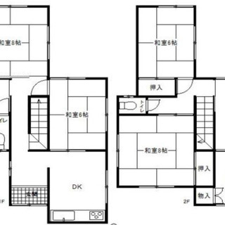 【一軒家・戸建て】　北九州☆門司区☆6ＤＫ☆ペット可 - 賃貸（マンション/一戸建て）