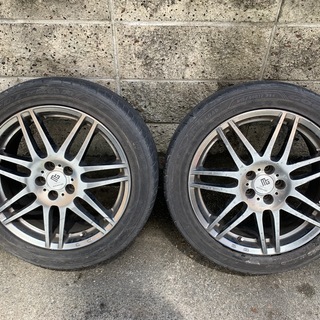 MONOGRAM webner 17×7J ET+48 PCD100 ハブ約65 グットイヤータイヤ付き