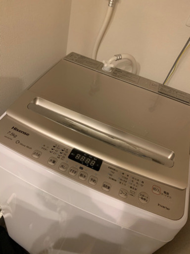 ハイセンス洗濯機HW-DG75A 12000円