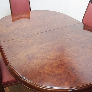 【美品】maruni マルニ木工 マキシマム ベルサイユ 伸長式ダイニングテーブル チェア4脚 セット エクステンション (BA25)