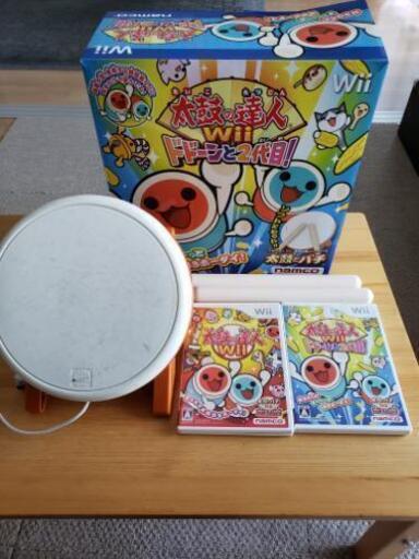 Wii 太鼓の達人コントローラー ソフト1 2セット ナウリバ 和光市のおもちゃの中古あげます 譲ります ジモティーで不用品の処分