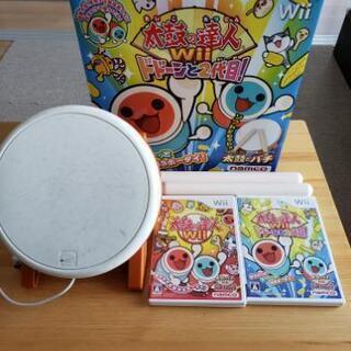 Wii 太鼓の達人　コントローラー&ソフト1,2セット