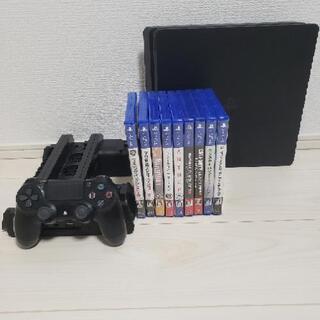 【セット】PS4本体&ソフト9本&多機能PS4立て&コントローラー