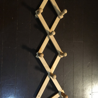 伸縮 かべかけ 木製ハンガー